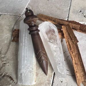 Péndulo Egipcio de Thot de Madera - Radiestesia y Sanación Energética con Lastre